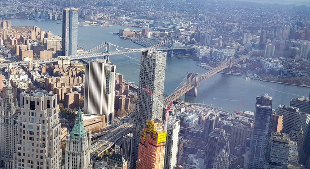 גשר ברוקלין מתצפית One World Observatory